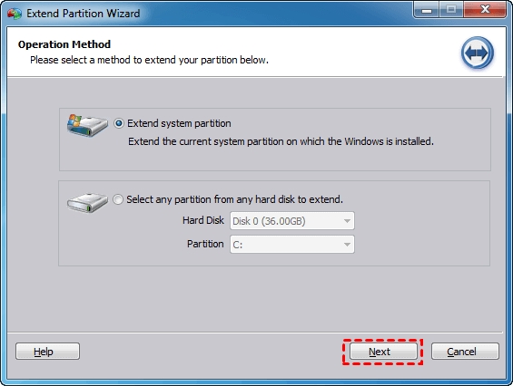 Extend Partition Method
